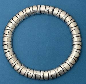 Modernist Mexican sterling silver necklace Taxco